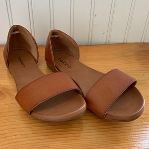 Like New Torrid Cognac Slip-On Sandal Size 7W